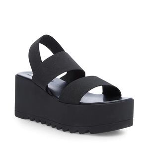 STEVE MADDEN Ramzi Black Platform Chunky Sandals Women’s Size 35 US size 5